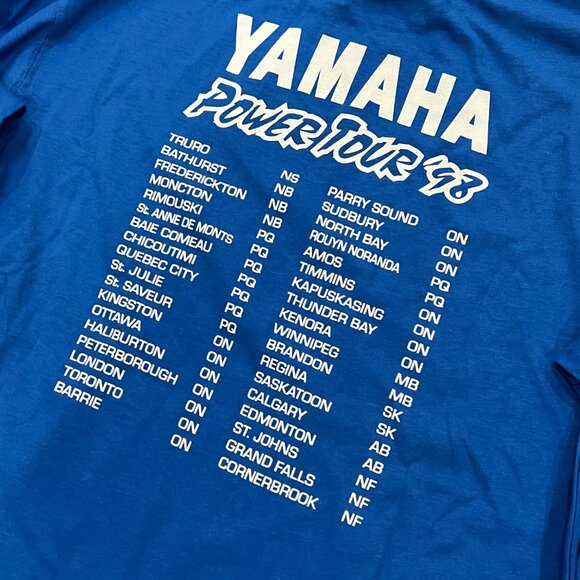 Vintage 1998 YAMAHA Racing Powertour Long-Sleeve Shirt sz LARGE L - Picture 5 of 7